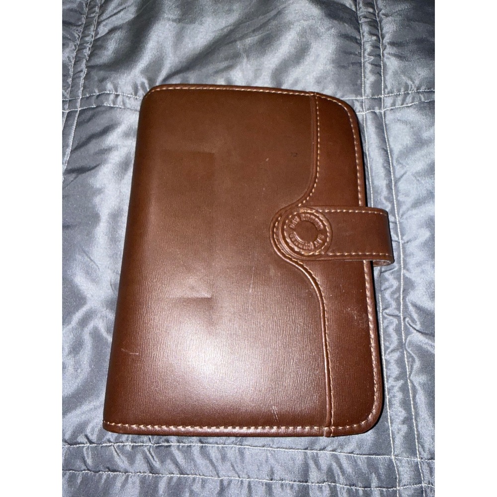Day Runner FactCentre 503-92 Brown Personal Organizer Planner Binder 6 Ring 7.5